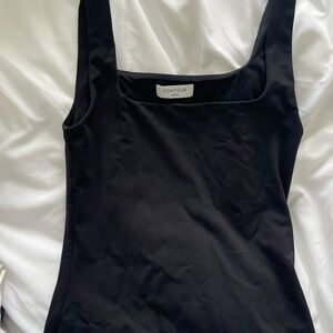 Aritzia Black Contour Tank Top